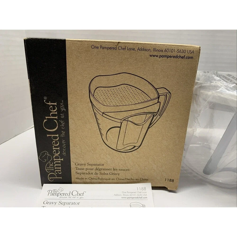 Pampered Chef Gravy Separator #1188 NEW